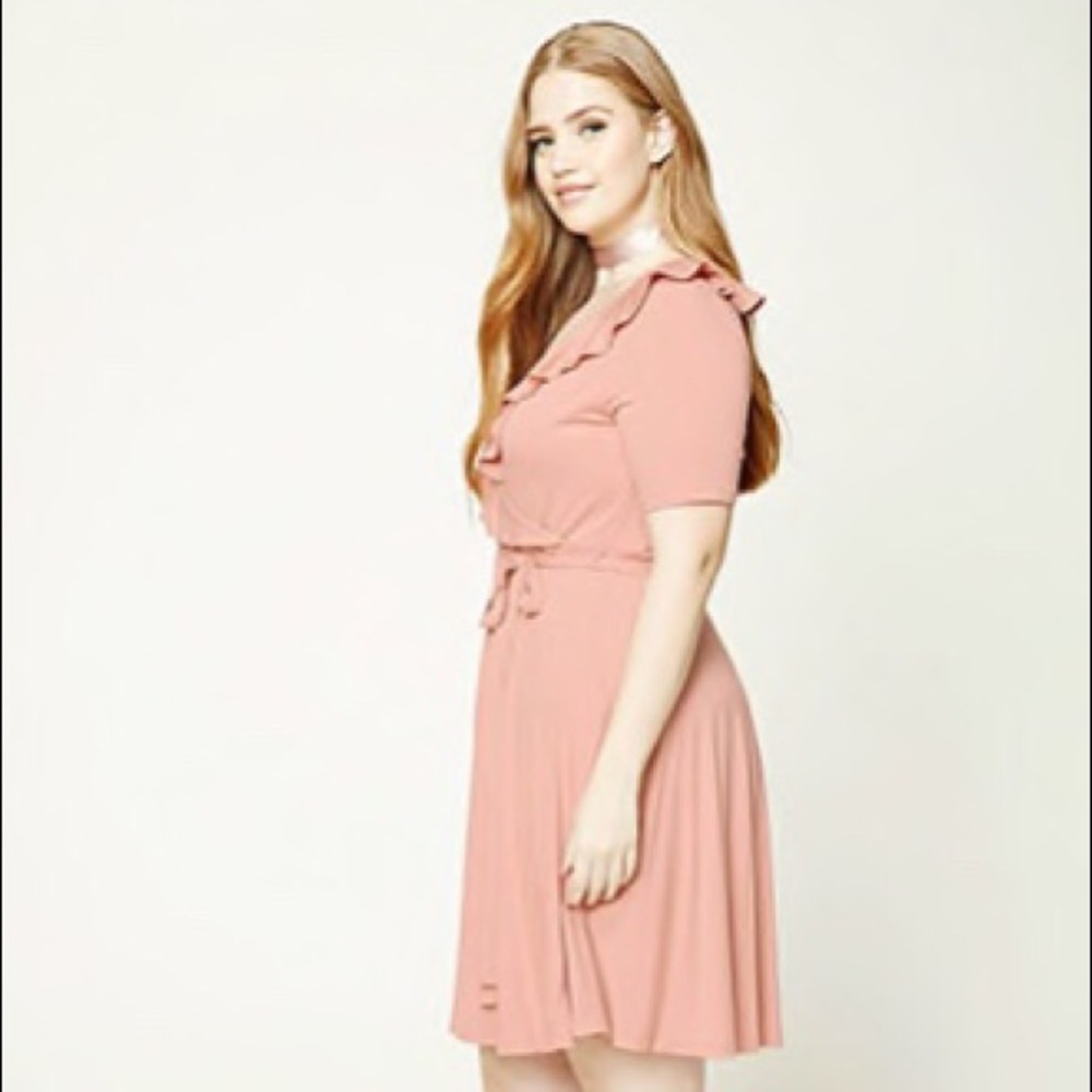Last one (2X)➕Pink Ruffled Dress - Picture 3 of 5